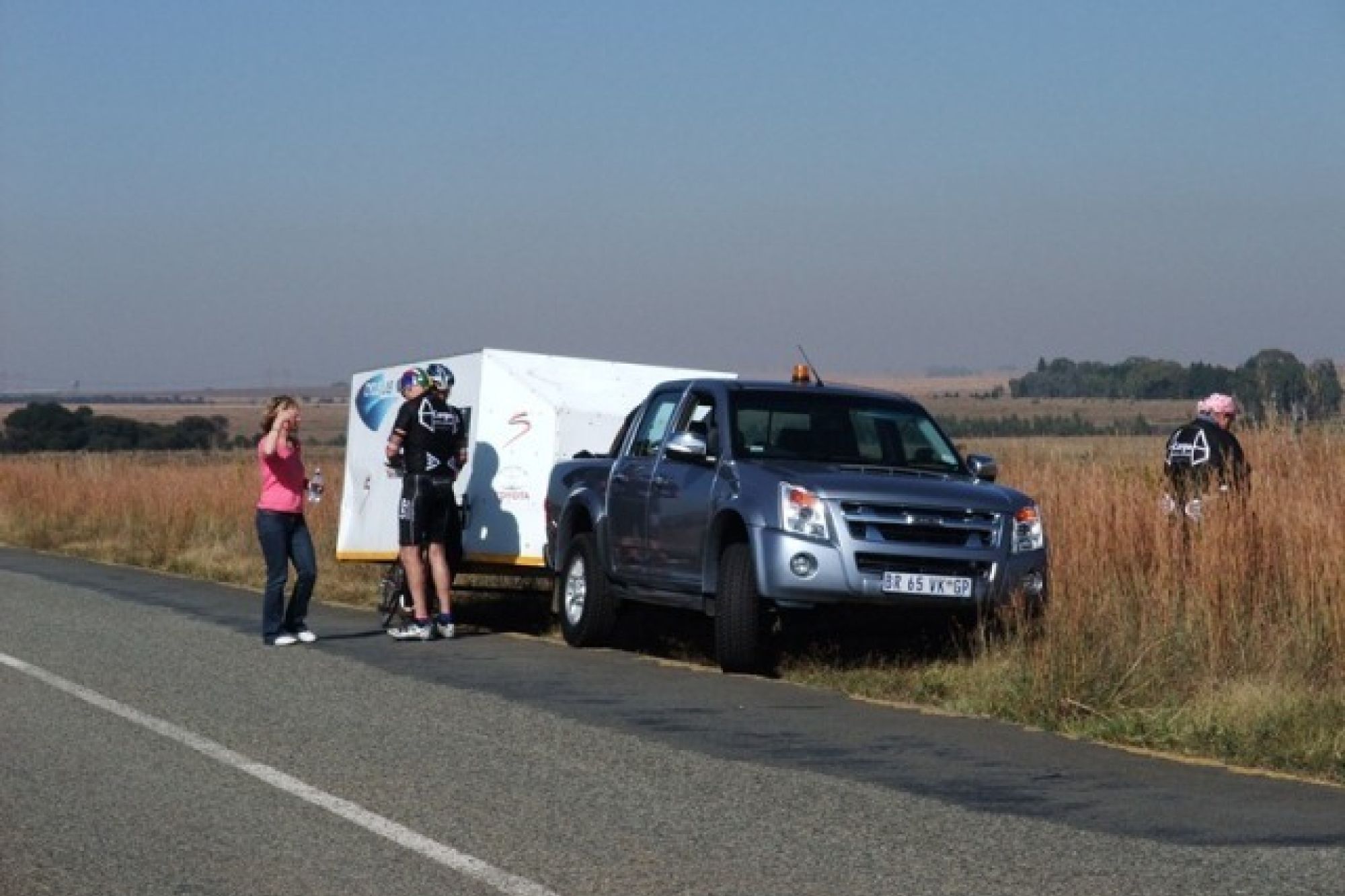 GM Isuzu and Cyclelab trailer